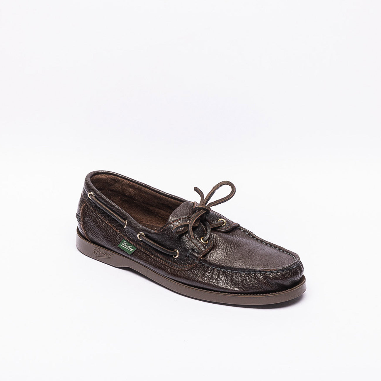 Paraboot Barth brown deerskin boat shoes – Iliprandi Milano