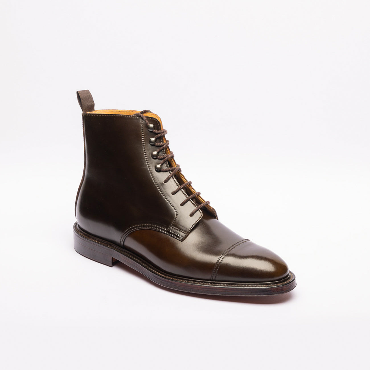 Crockett Jones Harlech dak brown Cordovan derby boot – Iliprandi