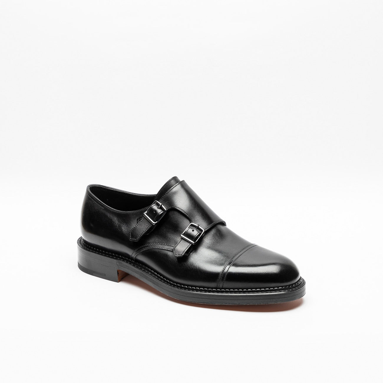 John Lobb NS black calf monk strap shoe – Iliprandi Milano