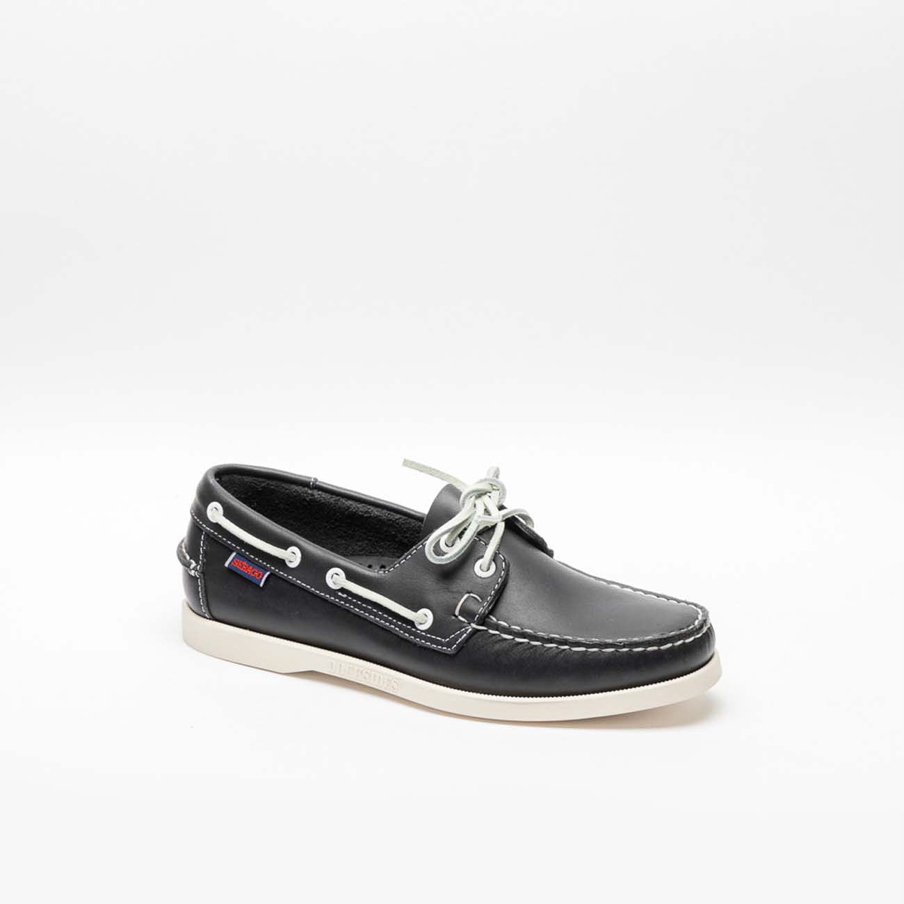Mocassino Sebago in pelle blu