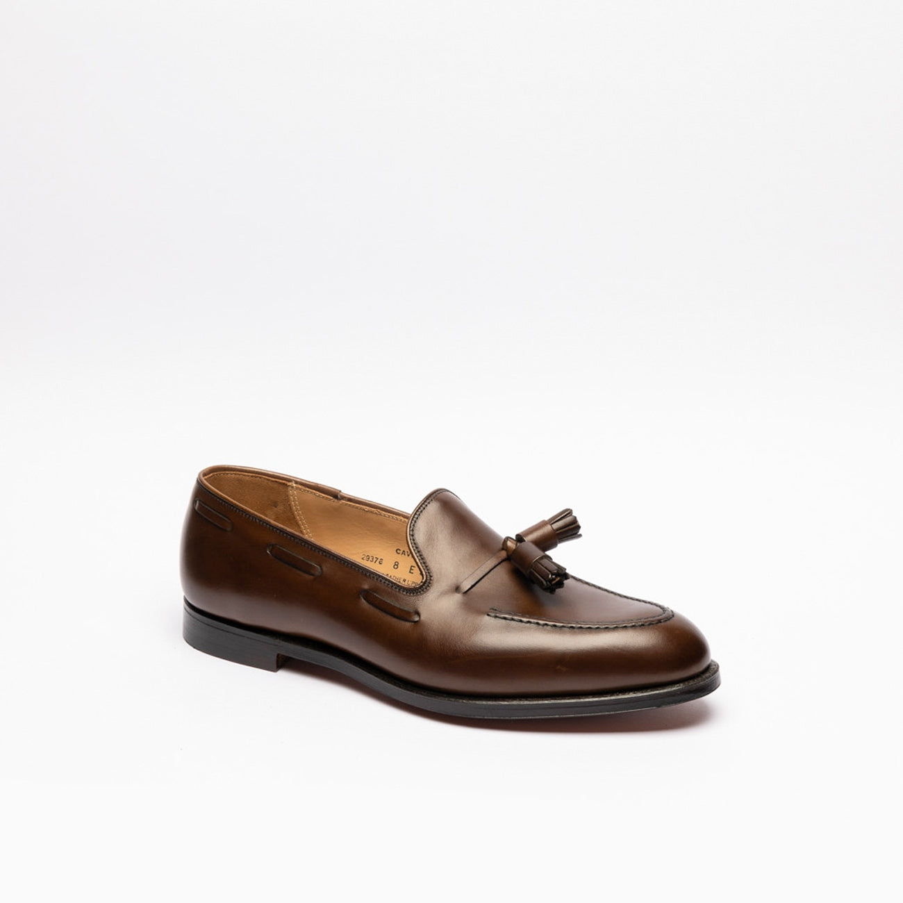 Crockett & Jones Cavendish 2 dark brown burnished tassel loafer