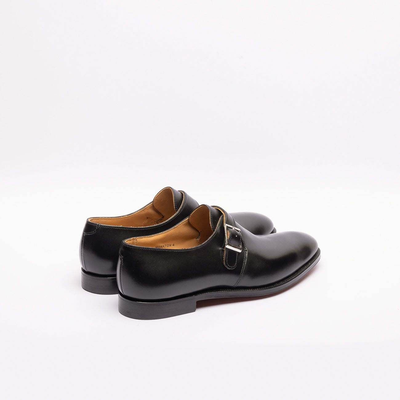 靴 Crockett & Jones Black Monk Strap Shoes Crockett & Jones Monkton black calf monk strap shoe – Iliprandi Milano