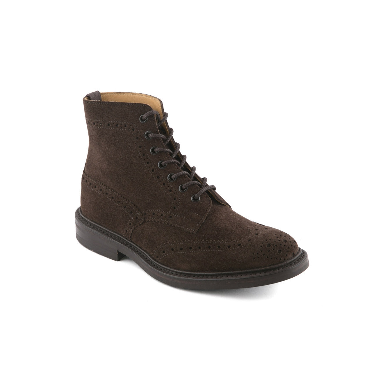 Tricker's Stow coffee ox reversed suede derby boot
