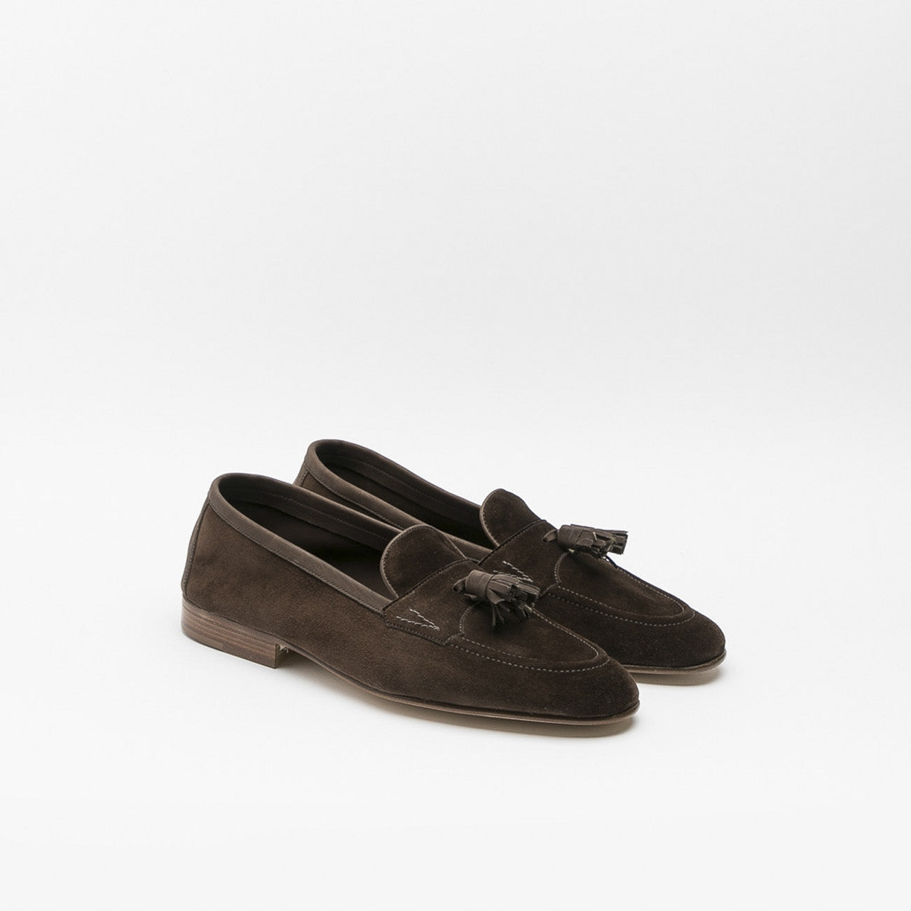 Edward Green Portland pepper baby calf unlined tassel loafer - 6