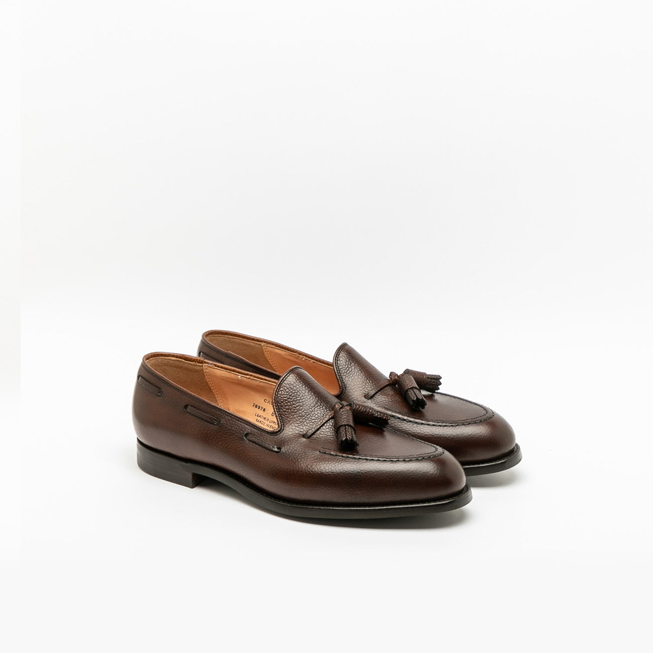 Mocassino con nappine Crockett & Jones Cavendish 2 in pelle martellata –  Iliprandi Milano