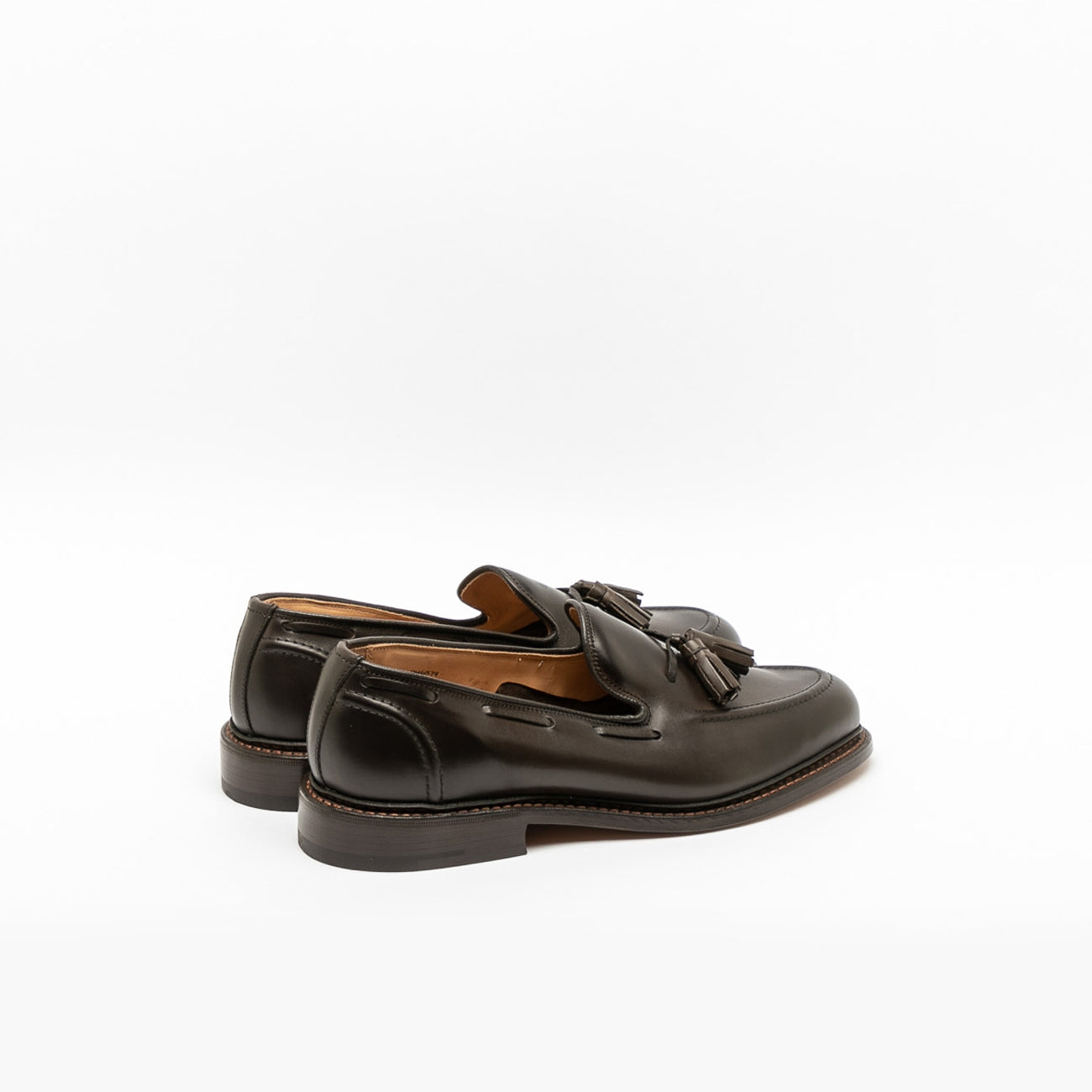 Tricker's Elton espresso burnished calf tassels loafer (leather