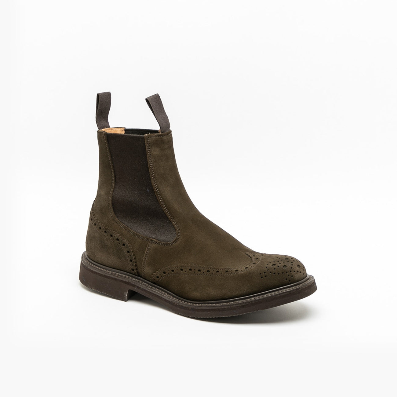 Tricker's Henry earth suede chelsea boot
