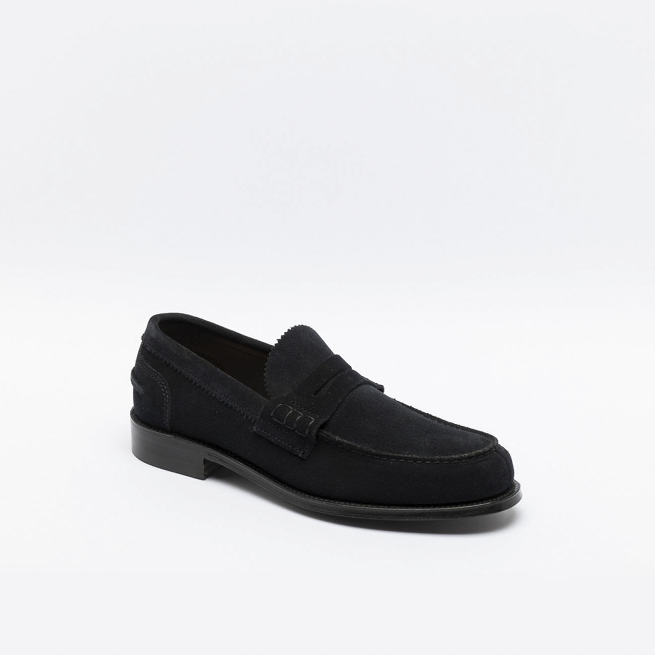 Cheaney Joseph & Sons alt navy suede loafer