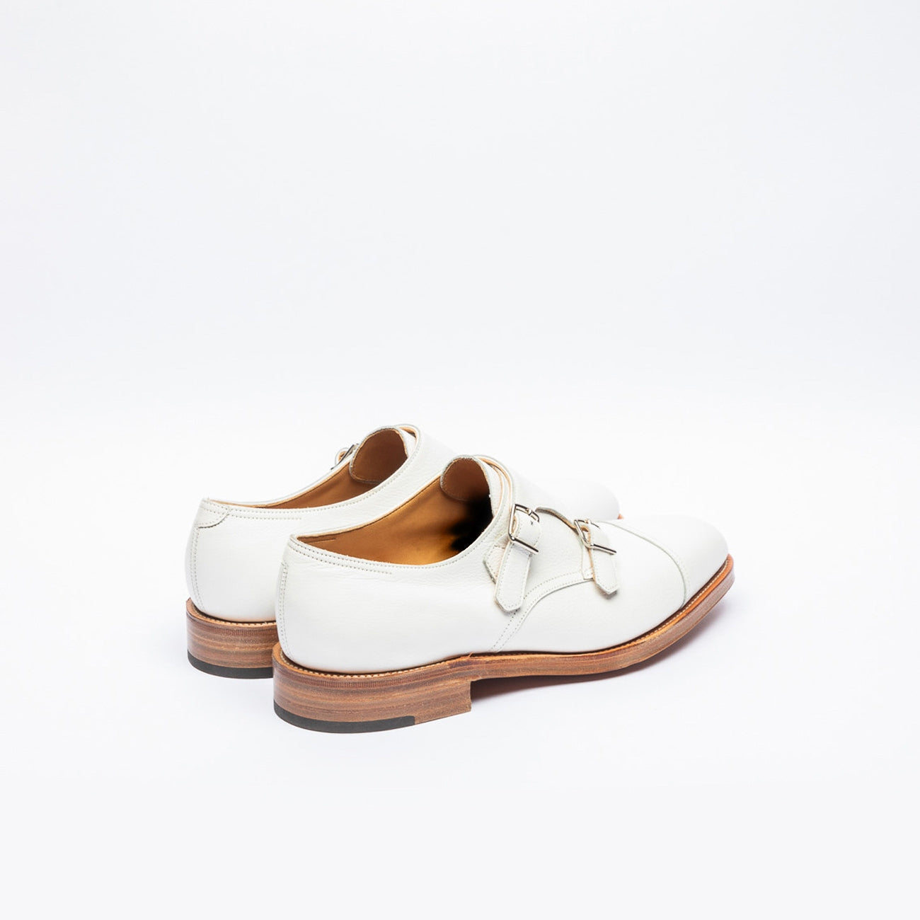 John Lobb William white buffalo calf monk strap shoe – Iliprandi