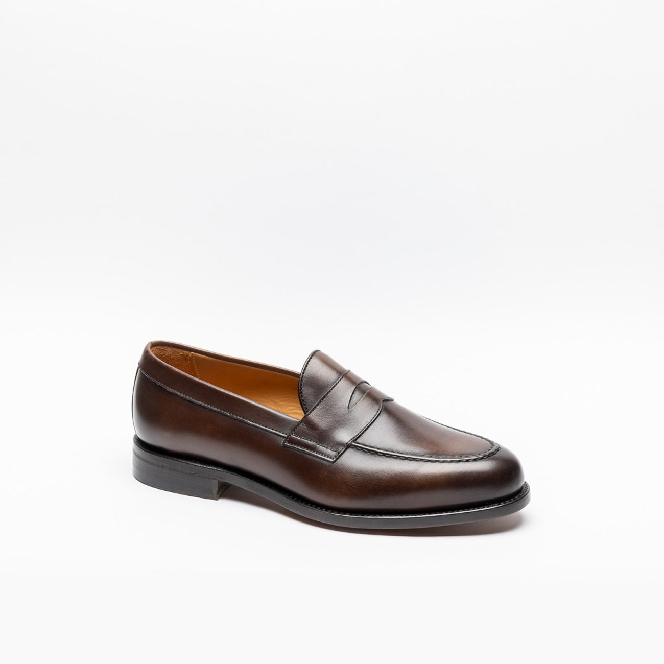 Berwick brown polished leather loafer