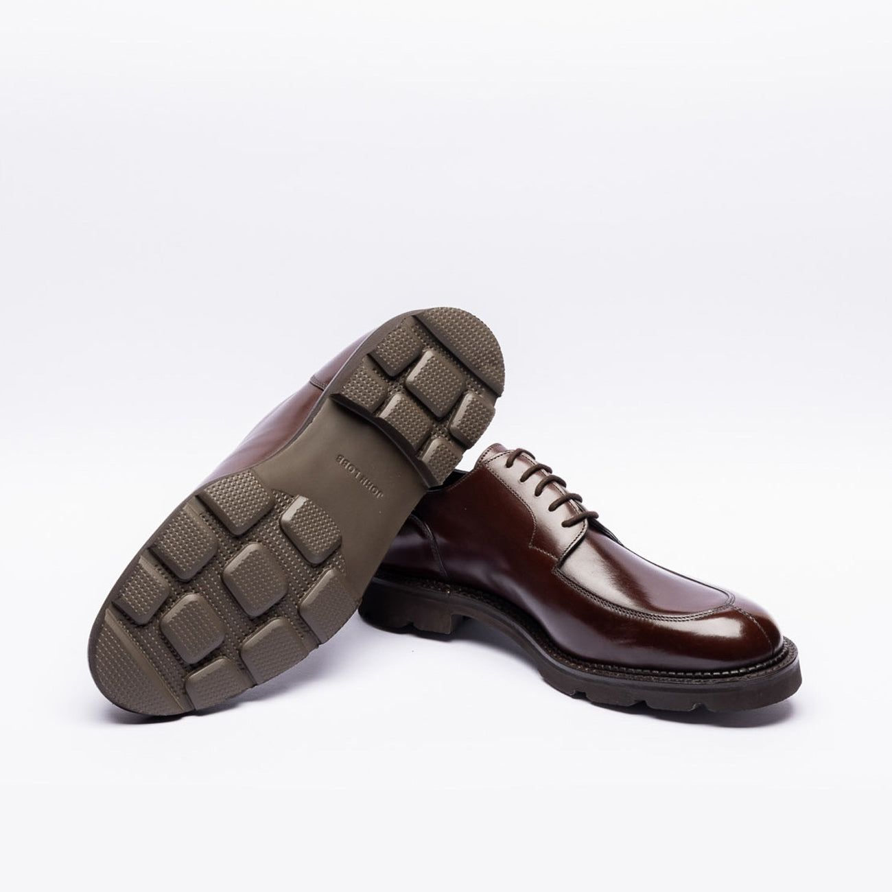 John Lobb dark oak calf derby shoe – Iliprandi Milano