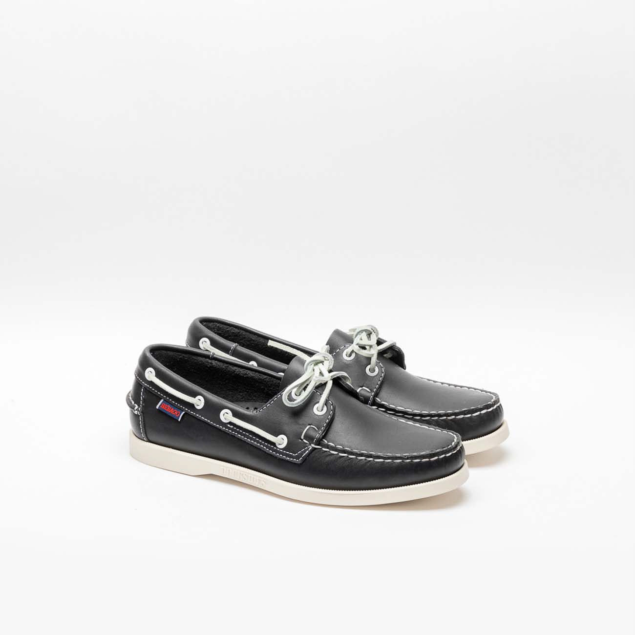 Mocassino Sebago in pelle blu Iliprandi Milano