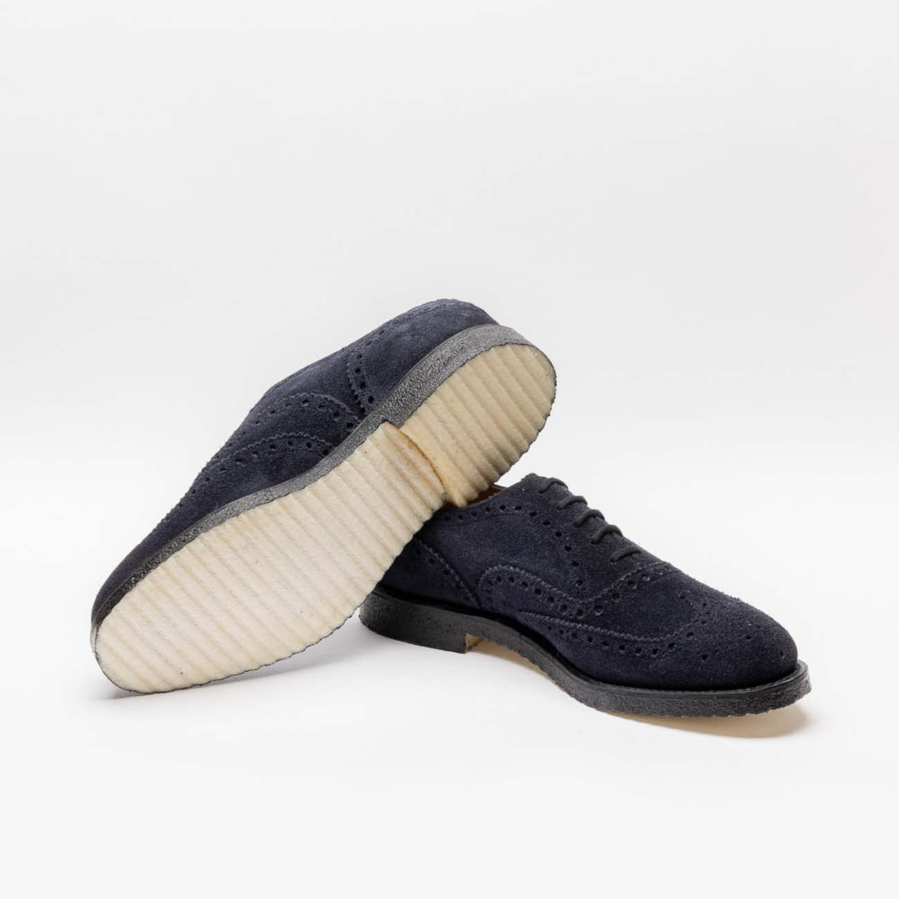 Church's Fairfield 81 navy castoro suede oxford shoe – Iliprandi