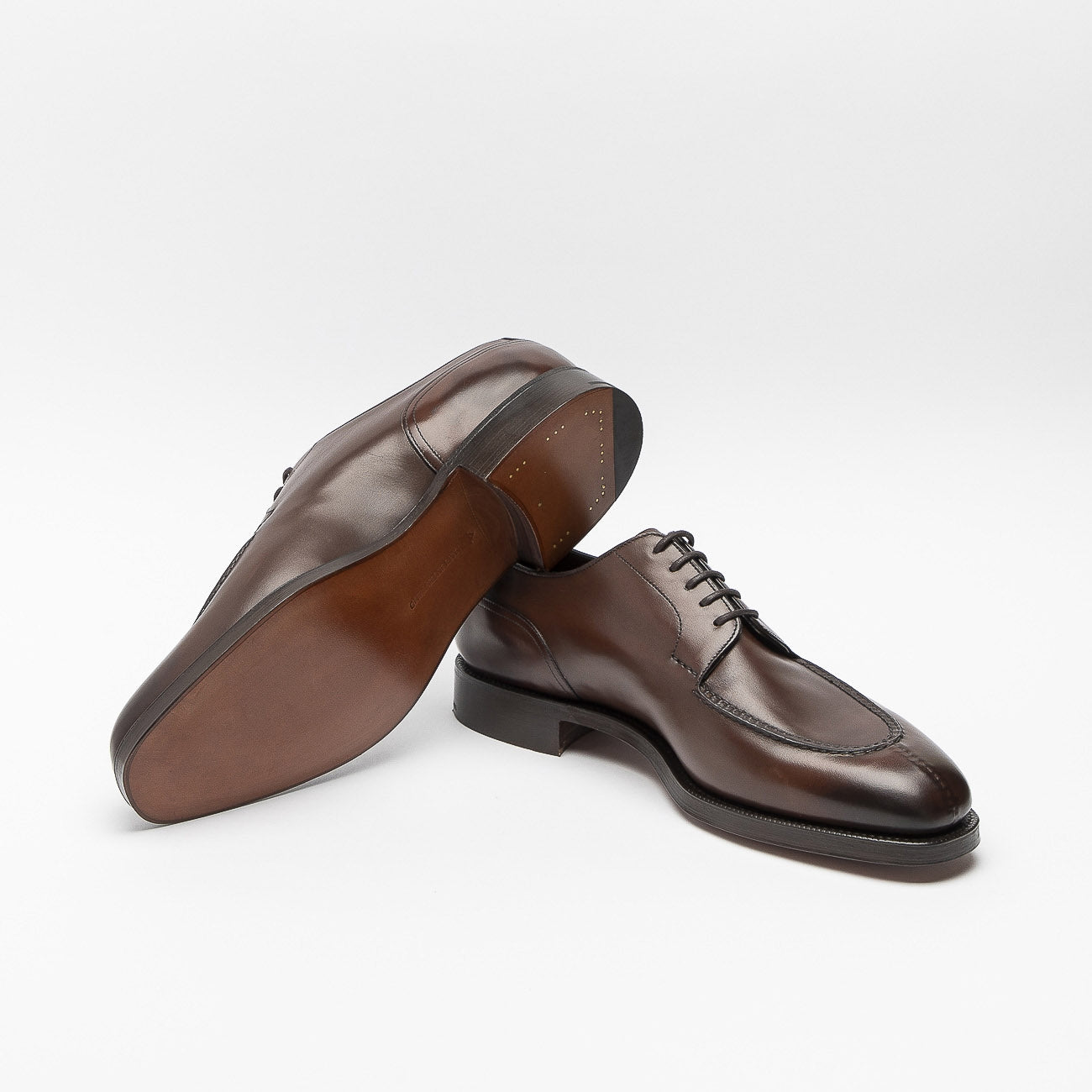 Edward Green dark oak antique calf derby shoe – Iliprandi Milano